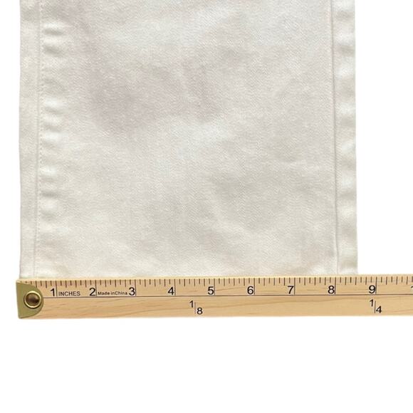 Chico's Women Jeans Size 0R S/4 White So Slimming Bootcut White Festival Resort - Picture 9 of 10